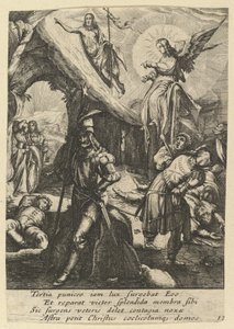 De Opstanding, uit De Passie van Christus, midden 17e eeuw door Nicolas Cochin