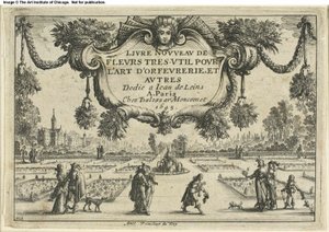 Titelpagina, uit Livre Nouveau de Fleurs...
