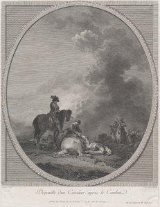 Het kadaver van een soldaat na gevecht