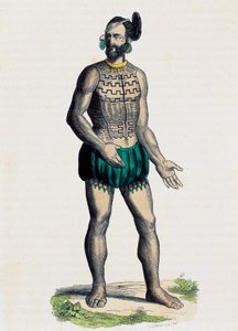 Inboorling van Romanzoff Archipel (Oceanië) door Nicolas Dally