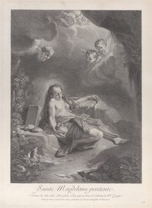 De Berouwvolle Maria Magdalena, ca. 1729 door Nicolas Dauphin de Beauvais