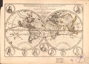 Wereldkaart of algemene kaart van de aarde LOC 83694567