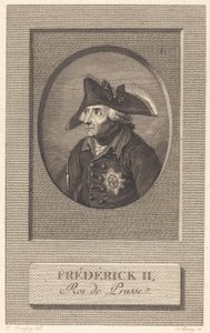 Frederik de Grote, Koning van Pruisen door Nicolas Delaunay after Johann Heinrich Ramberg