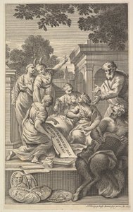 Allegorische compositie ter viering van de Geesteswetenschappen, 1695