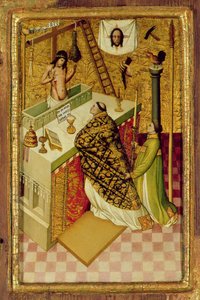 De Mis van Sint Gregorius door Nicolas Frances
