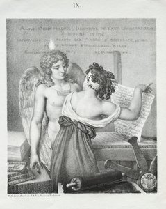 Het genie van de lithografie door Nicolas Henri Jacob