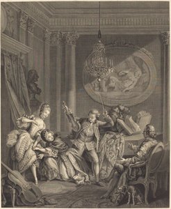 De Weg naar Fortuin door Nicolas Joseph Voyez after Pierre Antoine Baudouin
