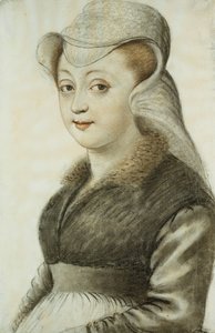 Portret van een Jonge Vrouw, Halve Lengte, naar Links Gekeerd door Nicolas Lagneau or Lanneau