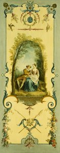 Drie Decoratieve Panelen met Allegorieën van Winter, Zomer en Herfst