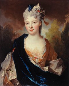 Portret van Marie Anne de Bourbon-Condé 1678-1718, Hertogin van Vendôme, 1714 door Nicolas Largillière de