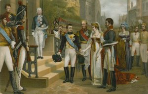 Napoleon ontvangt koningin Louise van Pruisen in Tilsit, 6 juli 1807