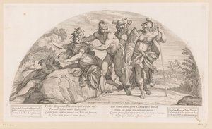 Perseus onthoofdt Medusa door Nicolas Mignard