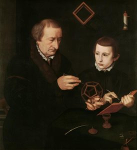 Johannes Neudörfer met zijn zoon