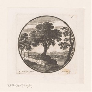 Gezicht op bomen langs water door Nicolas Perelle