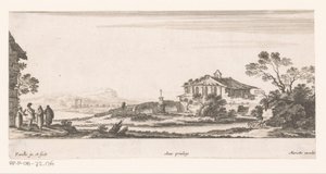 Landschap met kapel