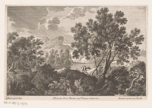 Landschap met ruïne