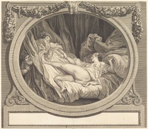 Het glas water door Nicolas Ponce after Jean Honoré Fragonard