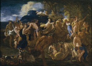 Bacchanaal door Nicolas Poussin