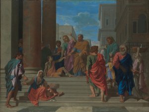 Heiligen Petrus en Johannes genezen de lamme man