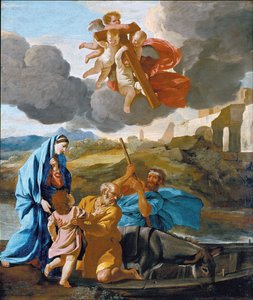 De terugkeer van de Heilige Familie uit Egypte door Nicolas Poussin