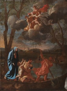 De terugkeer van de Heilige Familie naar Nazareth, ca. 1627 door Nicolas Poussin