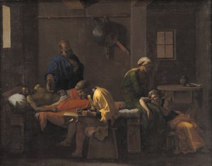 Het testament van Eudamidas door Nicolas Poussin