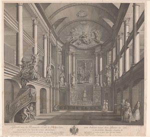 Interieur van de Sint-Rosaliakerk te Rotterdam