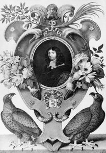 Portret van Jean-Baptiste Colbert (1619-1683), Franse staatsman, gravure door Nicolas Robert (1614-1685)