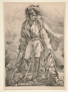 Cuirassier Français Portant un Drapeau door Nicolas Toussaint Charlet