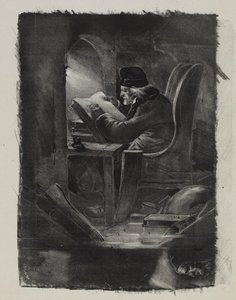 Proef in zwarte kunst (een geograaf)
