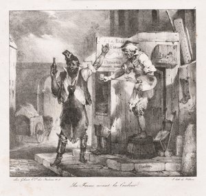 Lithografische Schetsen door Charlet: Vorm voor Kleur
