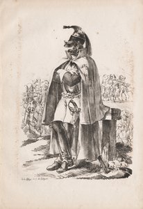 Militaire Kostuums: Cavalerist, 1814-1818 door Nicolas Toussaint Charlet