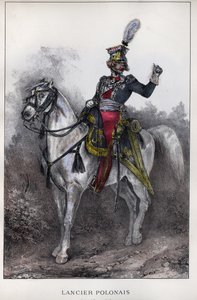 Officier Poolse Lansiers van de Keizerlijke Garde. door Nicolas Toussaint Charlet