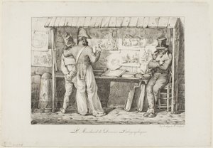 De Lithografie Verkoper door Nicolas Toussaint Charlet