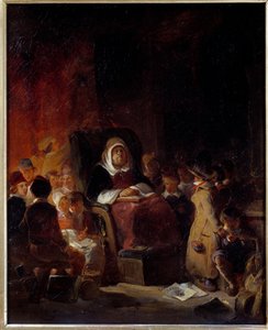 De schoolmeester door Nicolas Toussaint Charlet