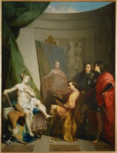 Apelles schildert Campaspe, minnares van Alexander de Grote, ook wel Indiscrete liefde genoemd ...