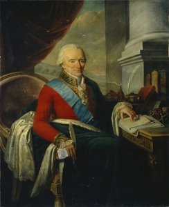 Portret van Prins Mikhail Mikhailovich Shcherbatov 1733-1790, Laat 18e eeuw door Nicolas de Courteille