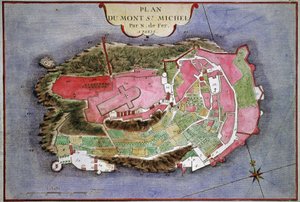 Mont Saint Michel door Nicolas de Fer