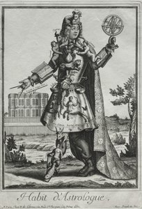 Fantasierijke Kostuums: Kostuum van de Astroloog, ca. 1690 door Nicolas de Larmessin II