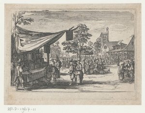 Markttafereel door Nicolas de Son