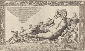 De Riviergod Nijl door Nicolaus Beatrizet