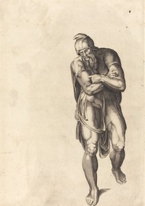 Stappende man