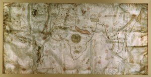 Planisfeer door Nicolas de Caverio