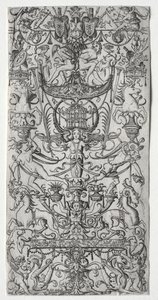 Ornamentpaneel met een Vogelkooi
