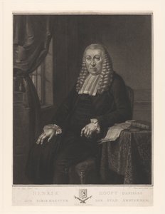 Portret van Hendrik Danielsz. Hooft, burgemeester van Amsterdam