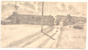 Boerderij Vester Paabjerg door Niels Jakob Jakobsen Bjerre