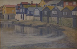 Oude huizen in Thorshavn