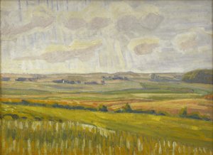 Asminderup heuvels tegen het licht