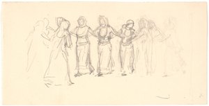 Dansende Griekse vrouwen door Niels Skovgaard