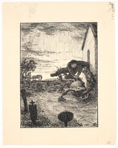 Hejbøl Boerderij door Niels Skovgaard